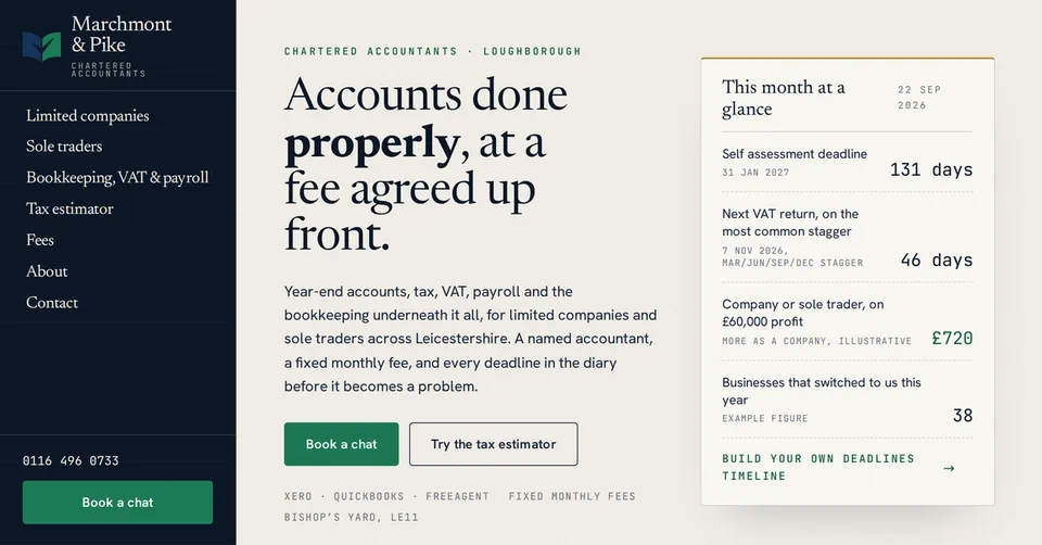 Marchmont & Pike homepage